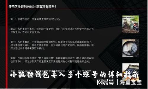 小狐狸钱包导入多个账号的详细指南