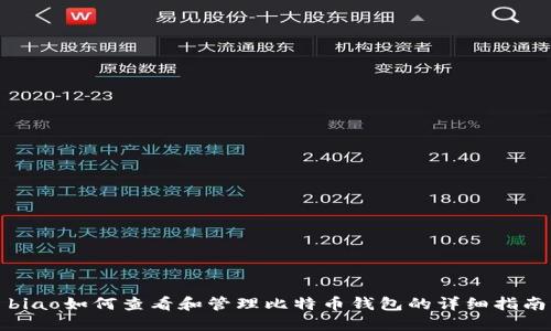 biao如何查看和管理比特币钱包的详细指南